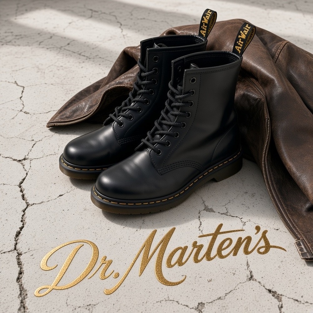 Dr. Martens 1460 Smooth Leather Black Lace Up Boots Mens 9.5 Womens 10.5